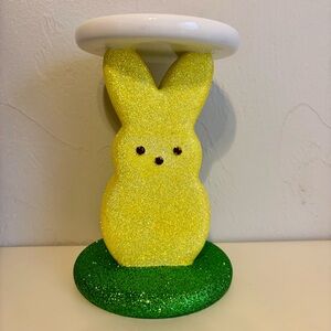 Bath & Body Works Yellow Glitter Peep Bunny Candle Holder